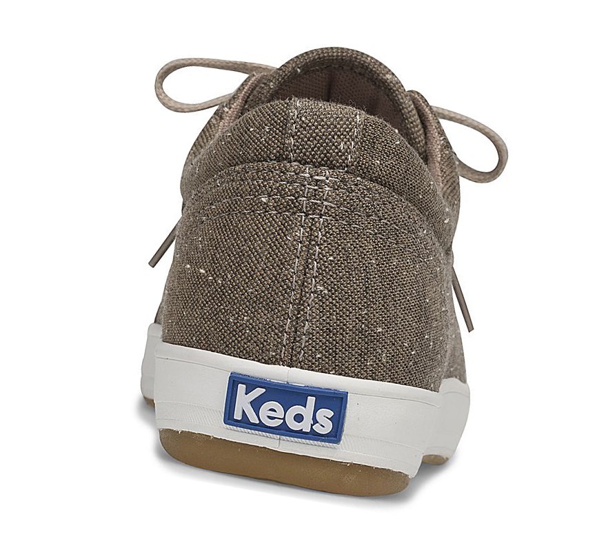 Zapatos con Cordones Keds Center Algodon Slub Comodidad Mujer Amarillo | LNV-324096