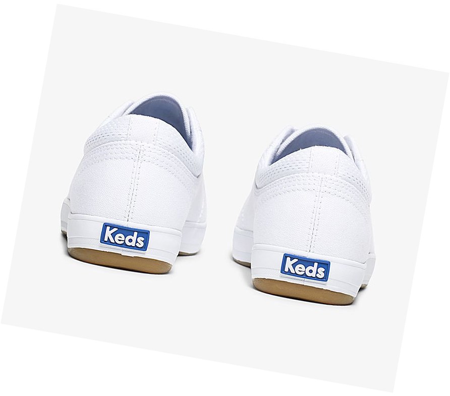 Zapatos con Cordones Keds Center Comodidad Mujer Blancas | NMP-690174