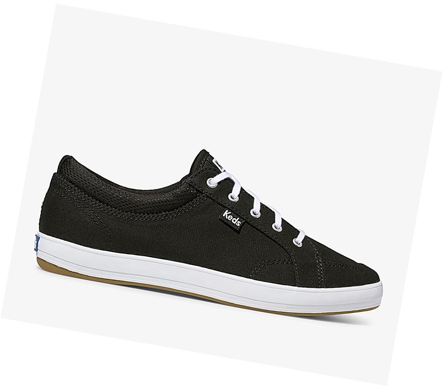 Zapatos con Cordones Keds Center Mujer Negras | AZG-970142