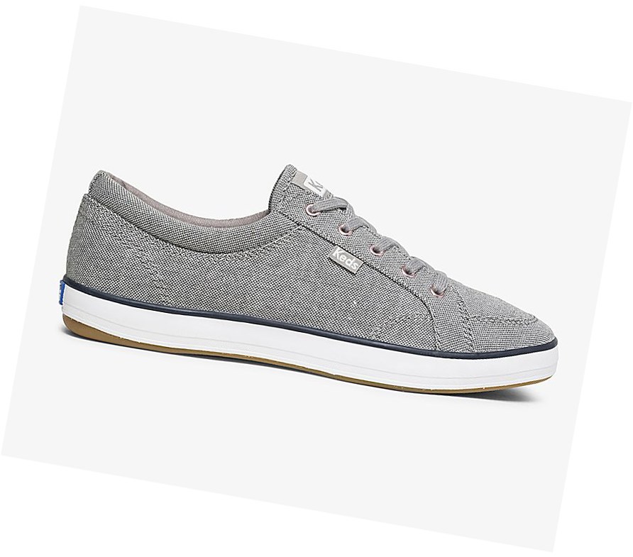 Zapatos con Cordones Keds Center Speckled Knit Comodidad Mujer Gris | DHI-581793