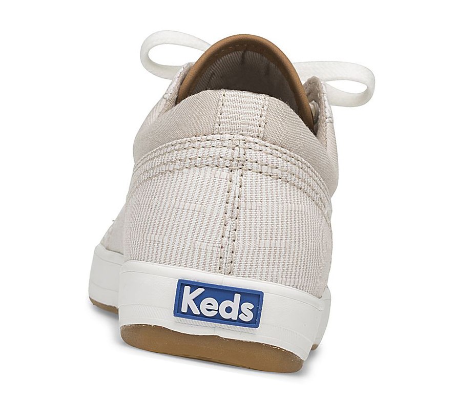 Zapatos con Cordones Keds Center Ticking Stripe Comodidad Mujer Amarillo | RNM-327589