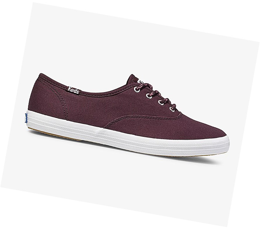 Zapatos con Cordones Keds Champion Fall Solids Mujer Rojas | GRT-037296