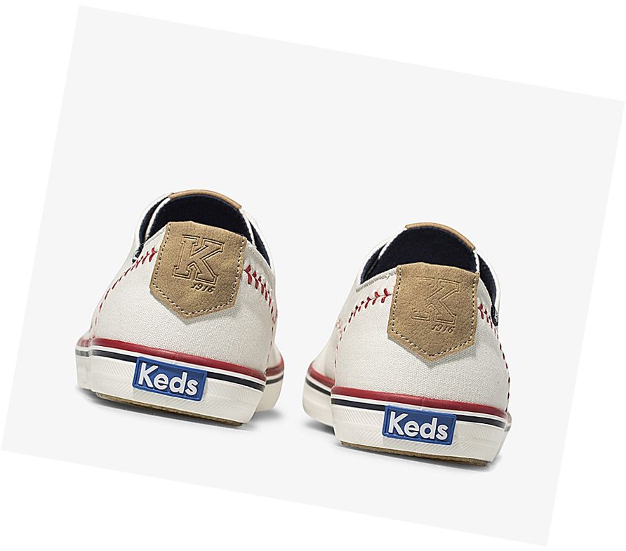 Zapatos con Cordones Keds Champion Pennant Mujer Blancas | WAS-759682