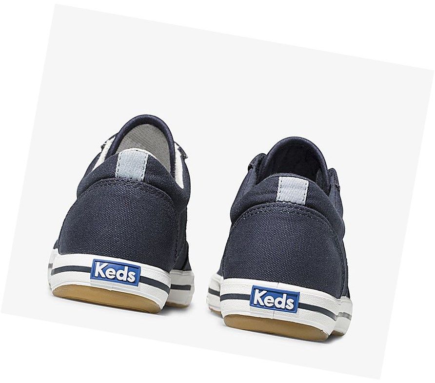 Zapatos con Cordones Keds Courty Comodidad Mujer Azul Marino | COK-409615