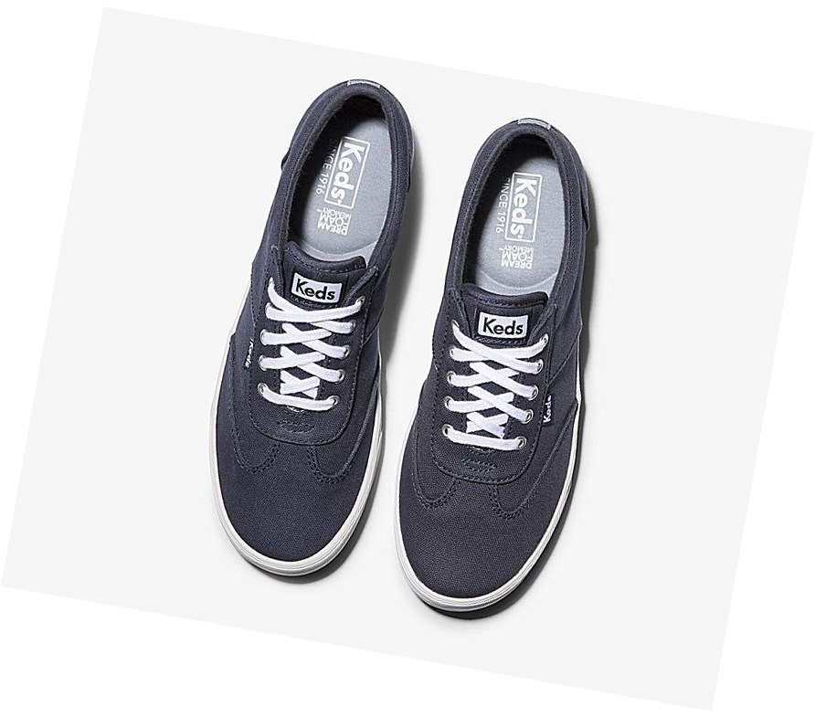 Zapatos con Cordones Keds Courty Comodidad Mujer Azul Marino | COK-409615