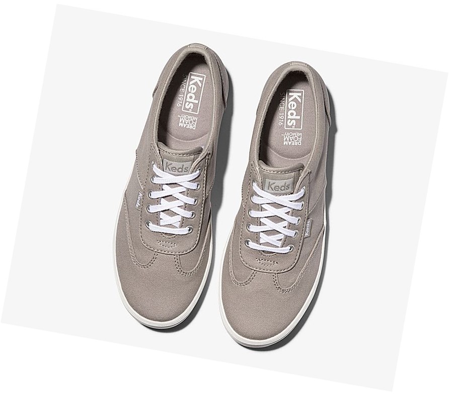 Zapatos con Cordones Keds Courty Comodidad Mujer Gris | NRU-902657