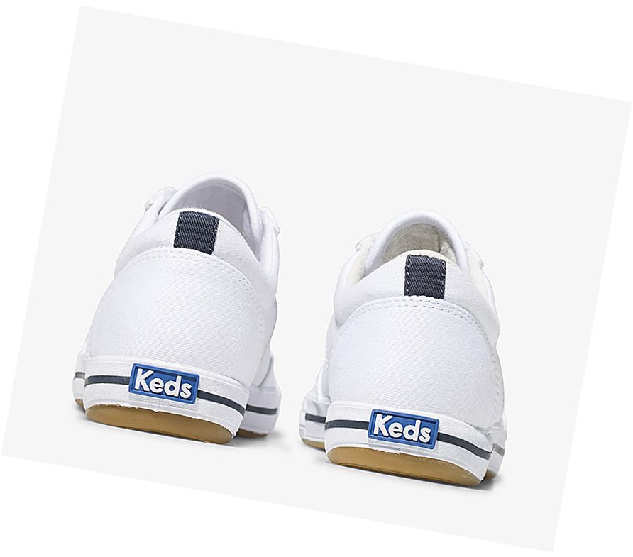 Zapatos con Cordones Keds Courty Comodidad Mujer Blancas | TID-684130