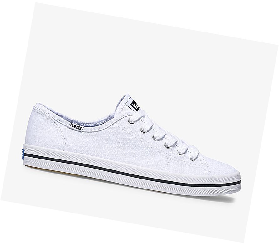 Zapatos con Cordones Keds Kickstart Mujer Blancas | BPI-375194