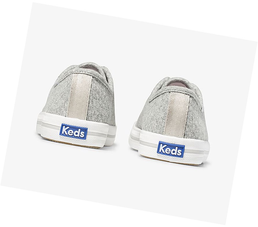 Zapatos con Cordones Keds Kickstart Triangle Jersey Mujer Gris | RZL-086257