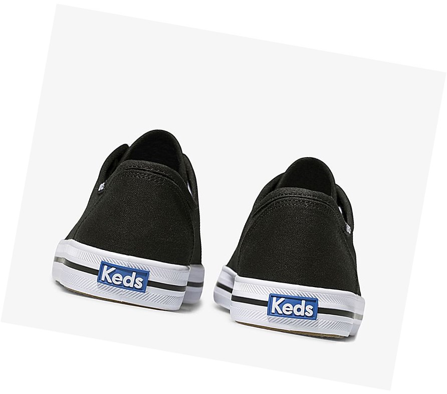 Zapatos con Cordones Keds Washable Kickstart Mujer Negras | ODB-708132