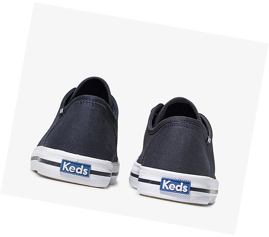 Zapatos con Cordones Keds Washable Kickstart Mujer Azul Marino | OQH-812537