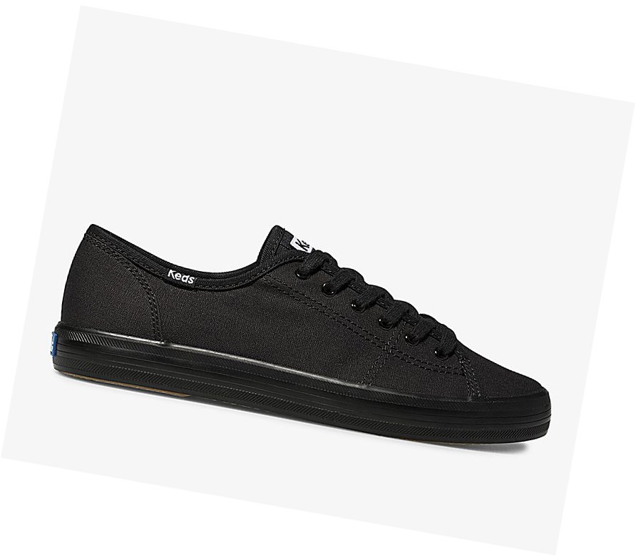 Zapatos con Cordones Keds Washable Kickstart Mujer Negras | XSZ-816537